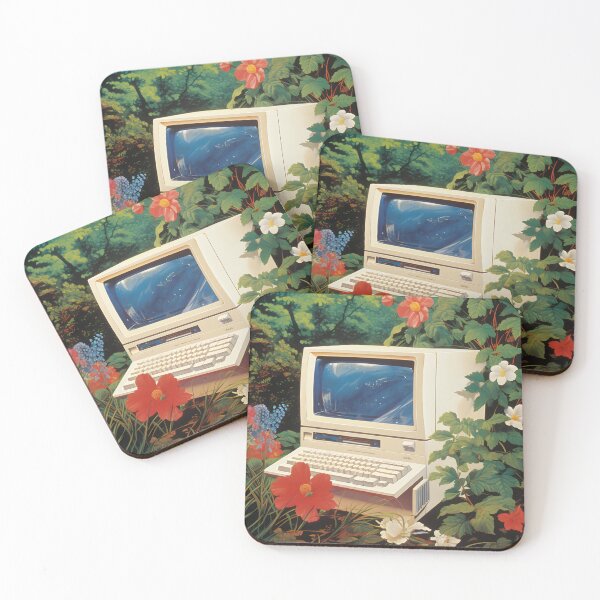 Item preview, Retro Computer and Flower Forest designed and sold by Je-we.