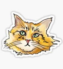 Orange Maine Coon Sticker