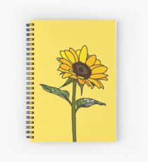 Aesthetic Sunflower Spiral Notebook
