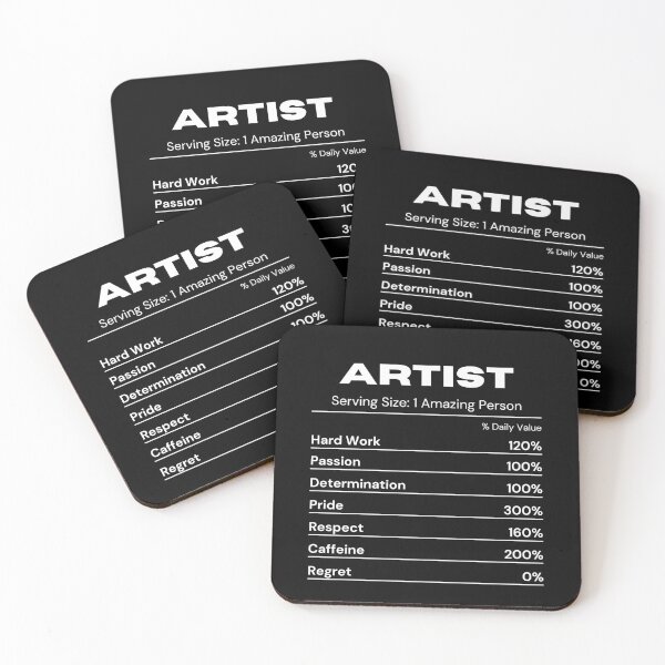 Item preview, Artist Creative Hard Worker Person Daily Value designed and sold by CuteLovelyDesigns.