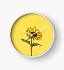 Ästhetische Sonnenblume Uhr