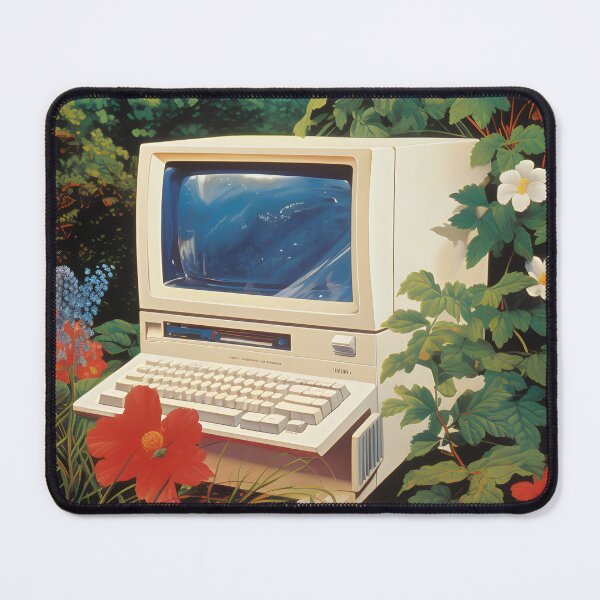 Item preview, Retro Computer and Flower Forest designed and sold by Je-we.