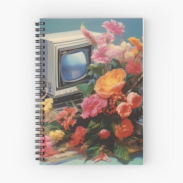 Item preview, Retro Computer and a Bunch of Flowers designed and sold by Je-we.