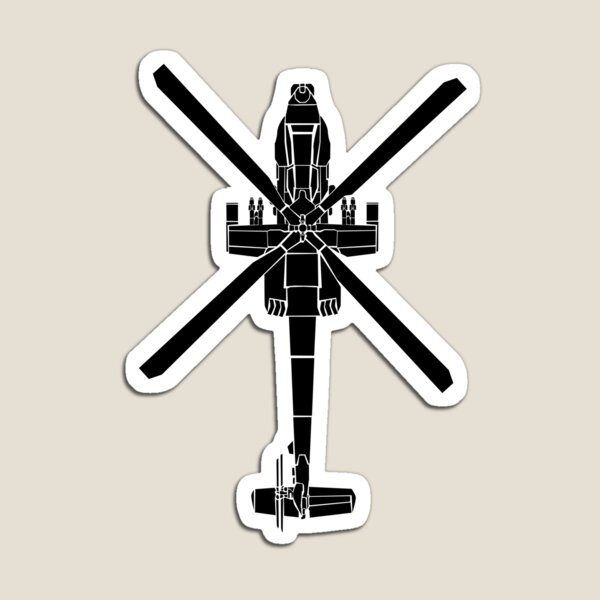 Vista previa del artículo con la obra «Helicóptero de ataque Apache AH-64», diseñado y vendido por bellavanceink.
