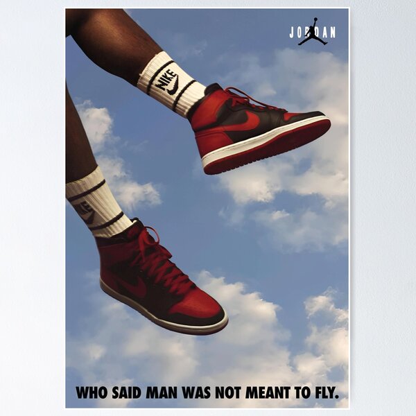Item preview, Who said man was not meant to fly. Michael Jordan. designed and sold by AteaConcept.