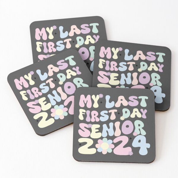 Item preview, My Last First Day Senior 2024 Back to School Quote Pastel designed and sold by DeliveryGeorge.