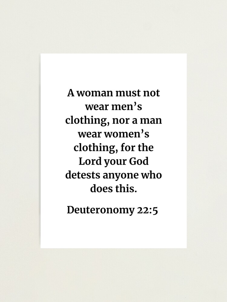 Deuteronomy 22:5 Bible Quote