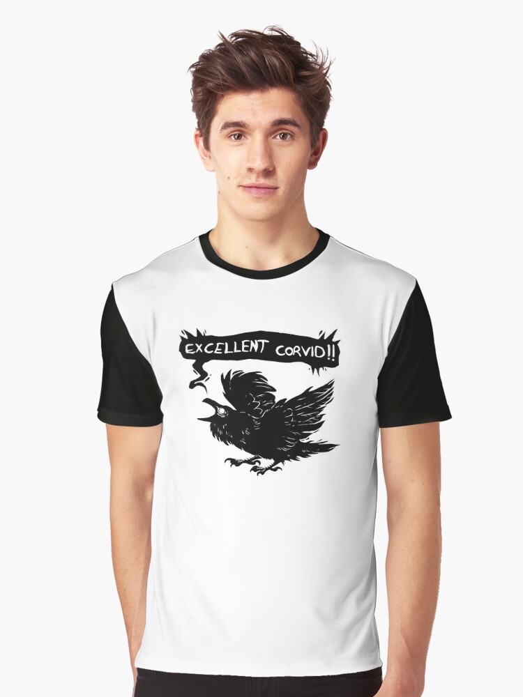 Crow Shirt, Raven T-Shirt, Corvid Unisex Shirts, Gifts for Bird Lovers,  Cute Shirt, Crows and Ravens, Birdwatching Gift, Black Bird Shirt