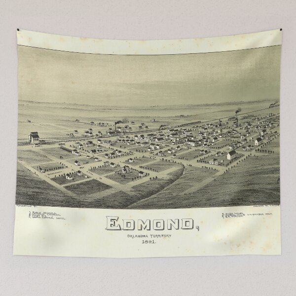 Item preview, Edmond, Oklahoma Territory (1891) designed and sold by allhistory.