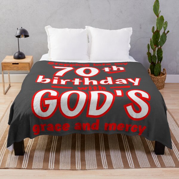 Item preview, Stepping into my 70th birthday with GODs grace and mercy designed and sold by giftfromheart.