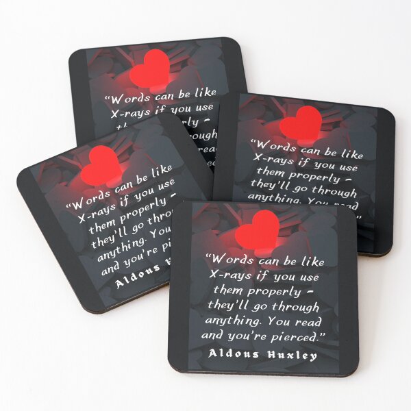 Item preview, Aldous Leonard Huxley quote on the power of words: “Words can be like X-rays if you use them properly..” designed and sold by artbleed.