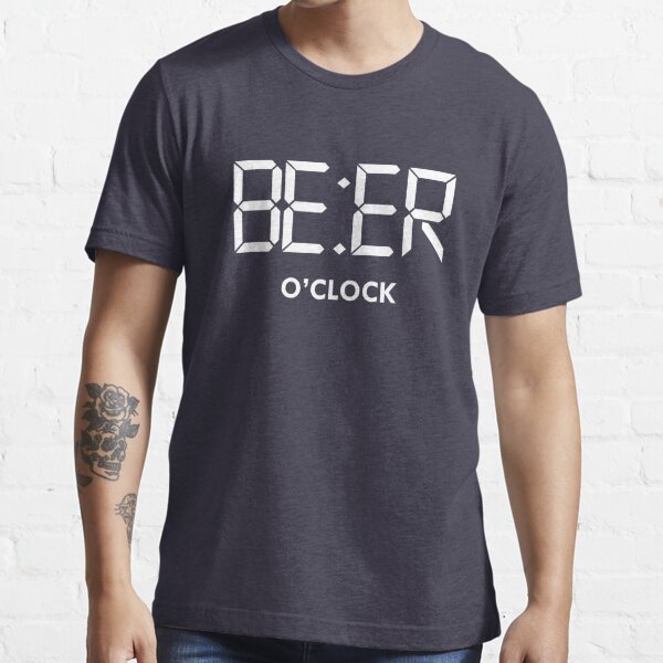 BEER O CLOCK MENS T SHIRT FUNNY JOKE COMEDY DESIGN BIG SIZES AVAILABLE S-5XL NEW 