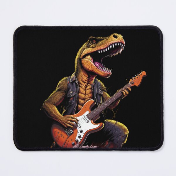 Item preview, Dinosaur Playing Guitar Dino designed and sold by ArtFromBeyond.
