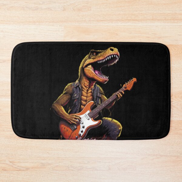 Item preview, Dinosaur Playing Guitar Dino  designed and sold by ArtFromBeyond.