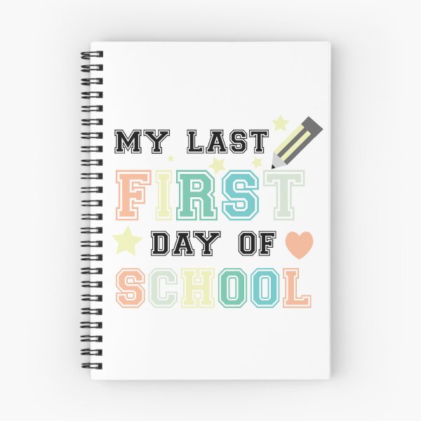 Item preview, My Last First Day Of School Back to School Quote Pastel Colors designed and sold by DeliveryGeorge.