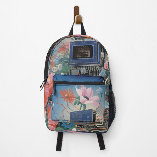 Item preview, Abstract Vintage Illustration of Microchip and Flowers designed and sold by Je-we.