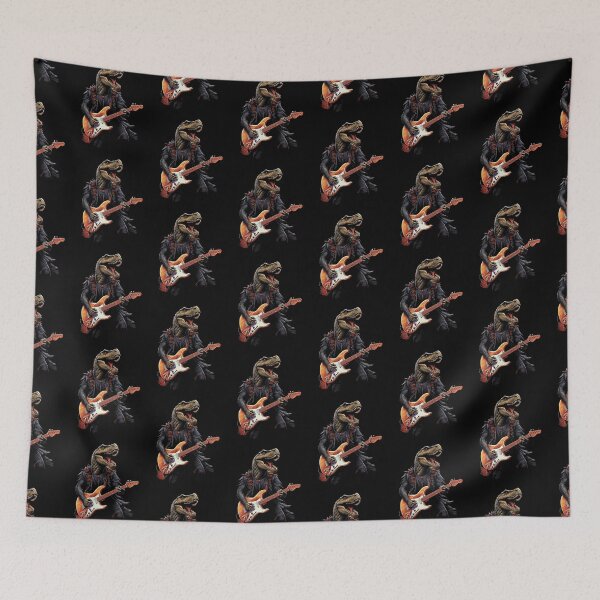Item preview, Dinosaur Playing Guitar Dino  designed and sold by ArtFromBeyond.
