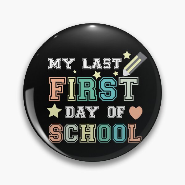 Item preview, My Last First Day Of School Back to School Quote Dark Version designed and sold by DeliveryGeorge.