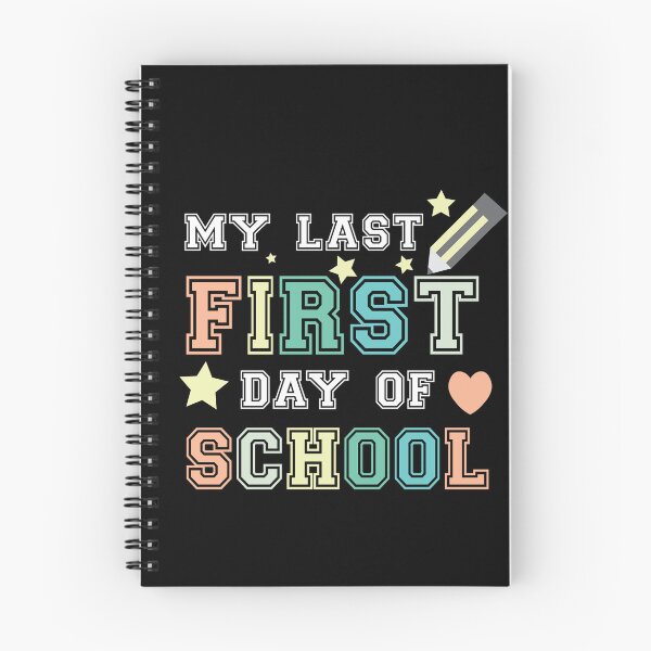 Item preview, My Last First Day Of School Back to School Quote Dark Version designed and sold by DeliveryGeorge.