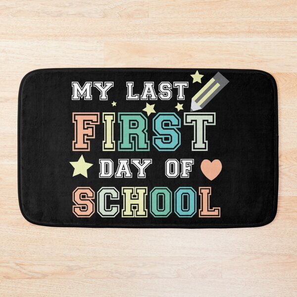 Item preview, My Last First Day Of School Back to School Quote Dark Version designed and sold by DeliveryGeorge.