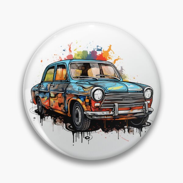 Artikelvorschau, Buntes Oldschool-Weinleseauto der Graffiti-Kreatur entworfen und verkauft von naatala.