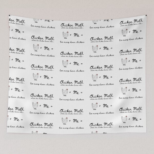 Item preview, Chicken Math Too many damn chickens designed and sold by Midwestmama94.
