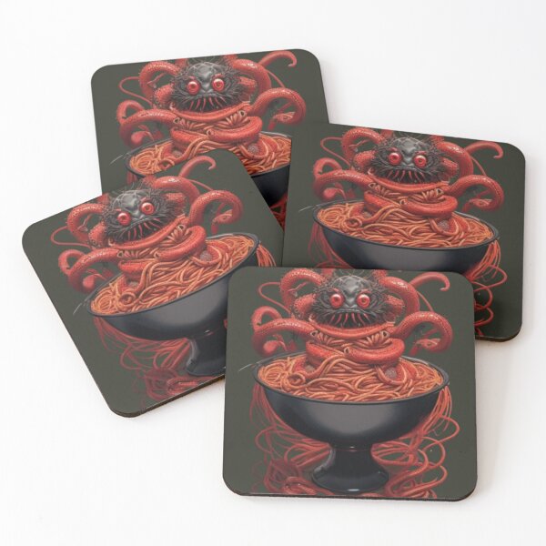 Item preview, Creepy spaghetti monster, red snakes designed and sold by mikaws.