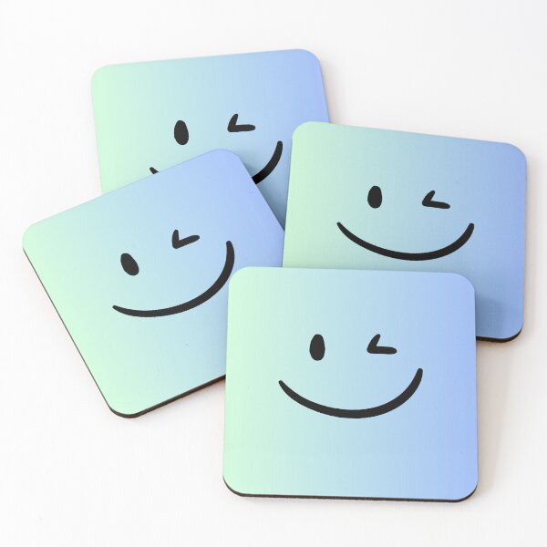 Item preview, Winking face with green gradient background designed and sold by Susan-Marie220.