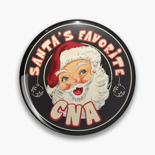 Item preview, Santa's favourite CNA - vintage christmas gift for Certified Nursing Assistants / home care/ hospital designed and sold by TaraGbear.