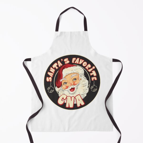Item preview, Santa's favourite CNA - vintage christmas gift for Certified Nursing Assistants / home care/ hospital designed and sold by TaraGbear.