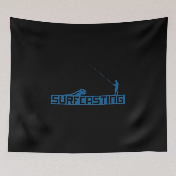 Item preview, Surfcasting fishing blue with wave designed and sold by AmonRa16.