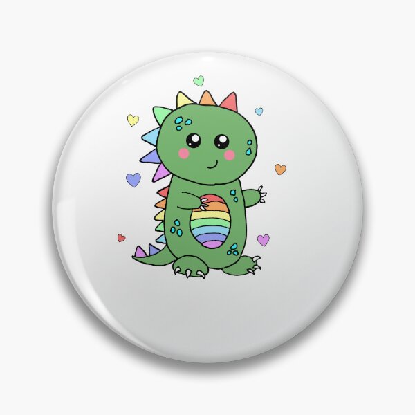 Artikelvorschau, Regenbogen-Kawaii-Dinosaurier entworfen und verkauft von ShellsCCC.