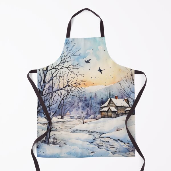 Item preview, Beautiful house among the forest in winter season designed and sold by EternityLoves.