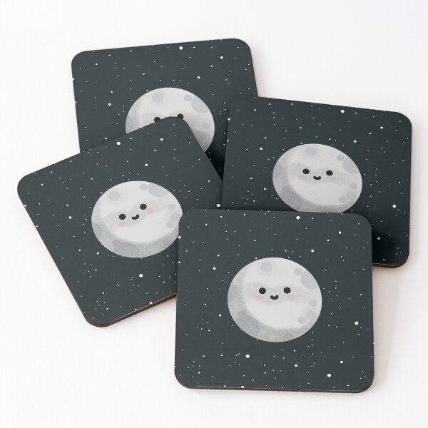 Item preview, Cute moon in starry space designed and sold by Twee-Atelier.