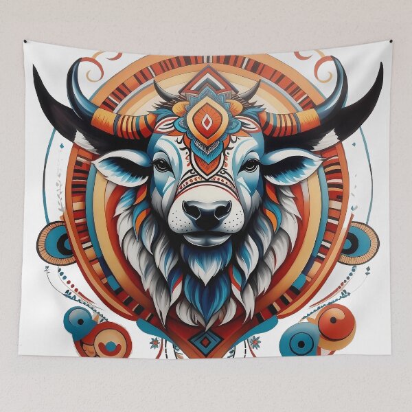 Item preview, Tribal buffalo spirit logo designed and sold by Laufer15.