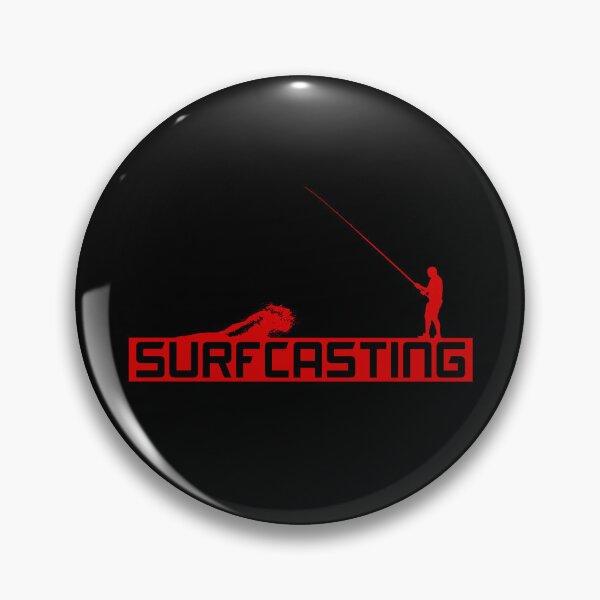 Item preview, Surfcasting fishing red with wave designed and sold by AmonRa16.