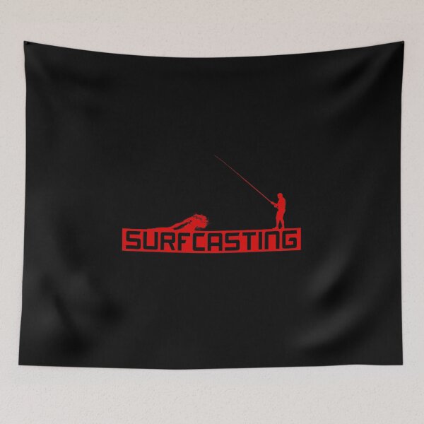 Item preview, Surfcasting fishing red with wave designed and sold by AmonRa16.