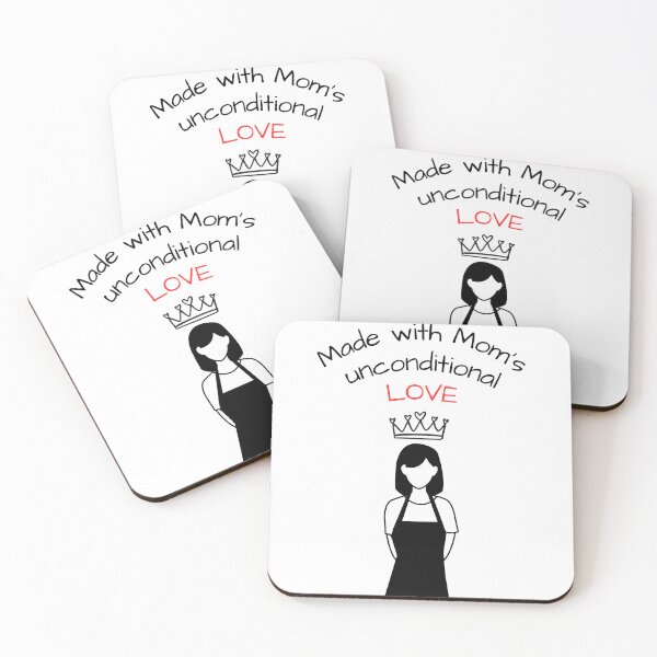 Item preview, Made with Mom's Unconditional Love - Sweet Mom Chef Quotes designed and sold by ethanzakicab.