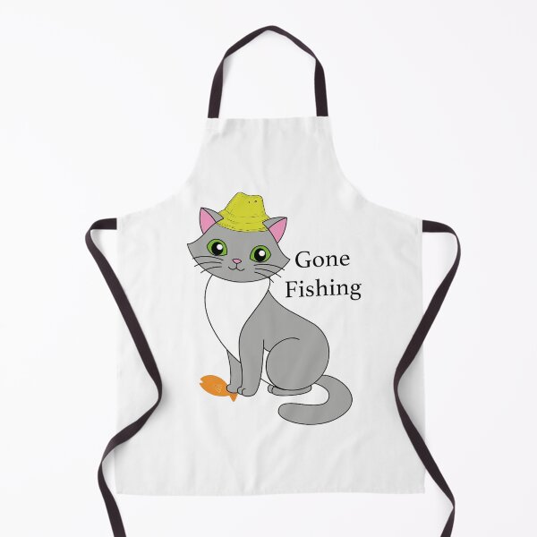 Item preview, Gone Fishing Cat designed and sold by leilathetripawd.