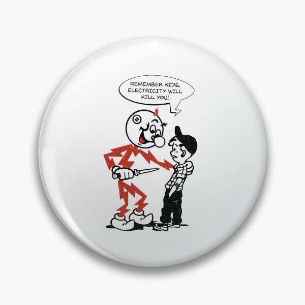 Artikelvorschau, Reddy Kilowatt, denkt dran, Kinder, Elektrizität wird euch umbringen entworfen und verkauft von mulvey14.