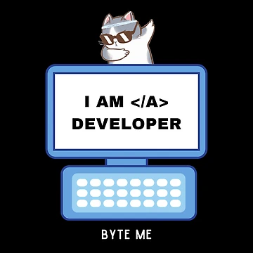 Artwork thumbnail, Byte Me: Coder Humour by GiftMonkey