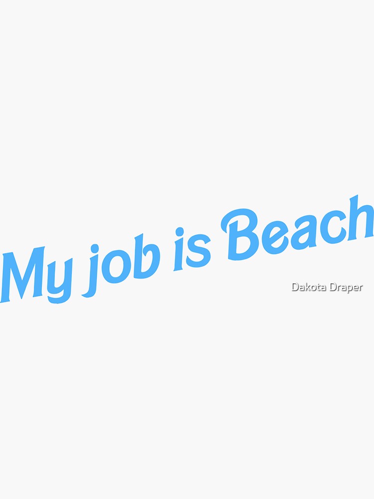 Barbie Movie Beach Barbie Sticker