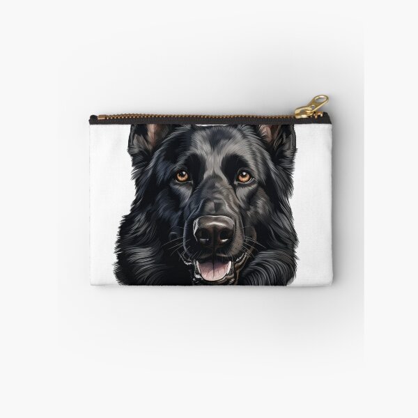 Item preview, Realistic Black German Shepherd Art designed and sold by InkedFlorist.