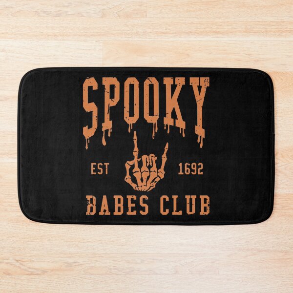 Item preview, Retro Halloween Spooky Babe Club Est 1692 Skeleton Hand designed and sold by JaimiMartine.
