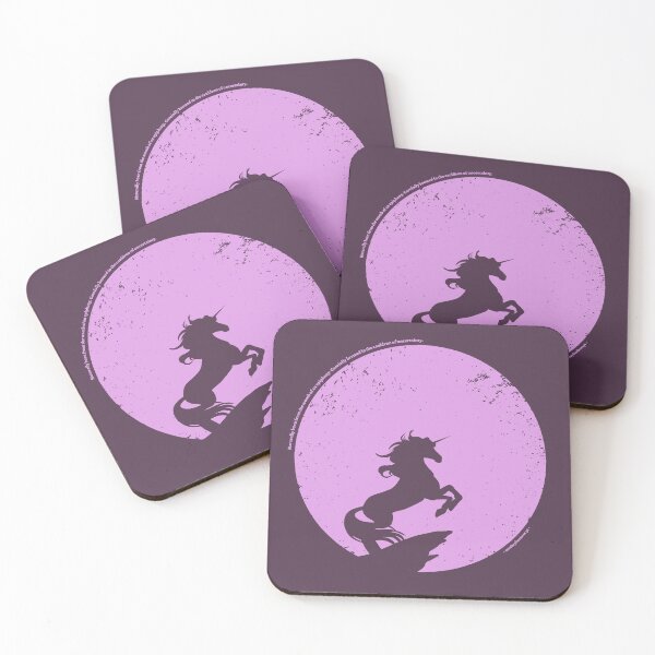 Item preview, Mighty Unicorn in round grunge shape - Animal Minimal Collection designed and sold by monkeybusiness.pt.