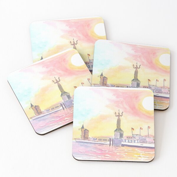 Item preview, Constance Germany with Lakeview from Port with Imperia Statue  designed and sold by artshop77.