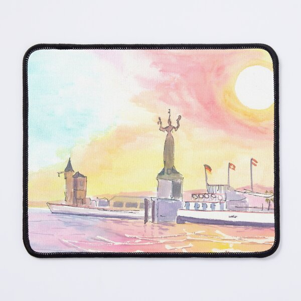 Item preview, Constance Germany with Lakeview from Port with Imperia Statue  designed and sold by artshop77.