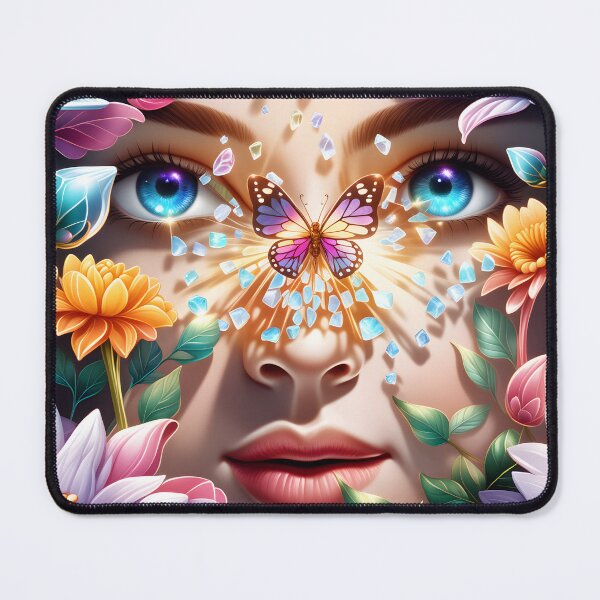 Item preview, Butterfly Serenity: Fluttering Beauty on a Girl's Face designed and sold by Ashidre.