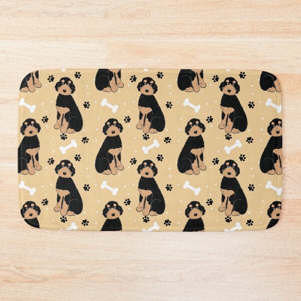 Item preview, Black Tan Aussiedoodle Aussie Doodle Dog designed and sold by Lulupainting.