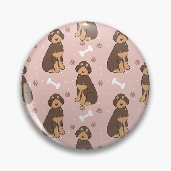 Item preview, Brown Tan Aussiedoodle Aussie Doodle Dog designed and sold by Lulupainting.